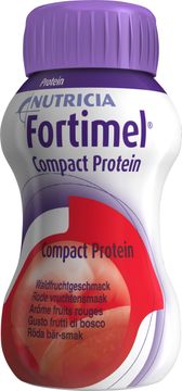 Fortimel Compact Protein drickfärdigt  kosttillägg, röda bär 4 x 125 milliliter