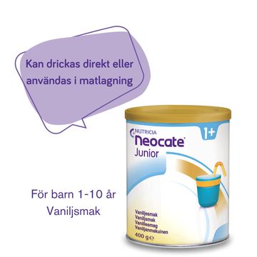 Neocate Junior Kosttillägg och sondnäring, vanilj 400 gram
