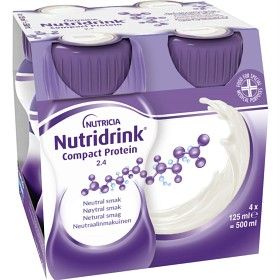 Nutridrink Compact Neutralsmak Drickfärdigt kosttilläg 4x125 ml