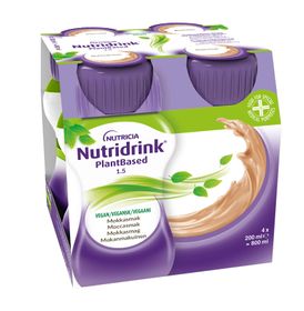 Nutridrink Plantbased drickfärdig näringsdryck moccasmak, 4 x 200 milliliter